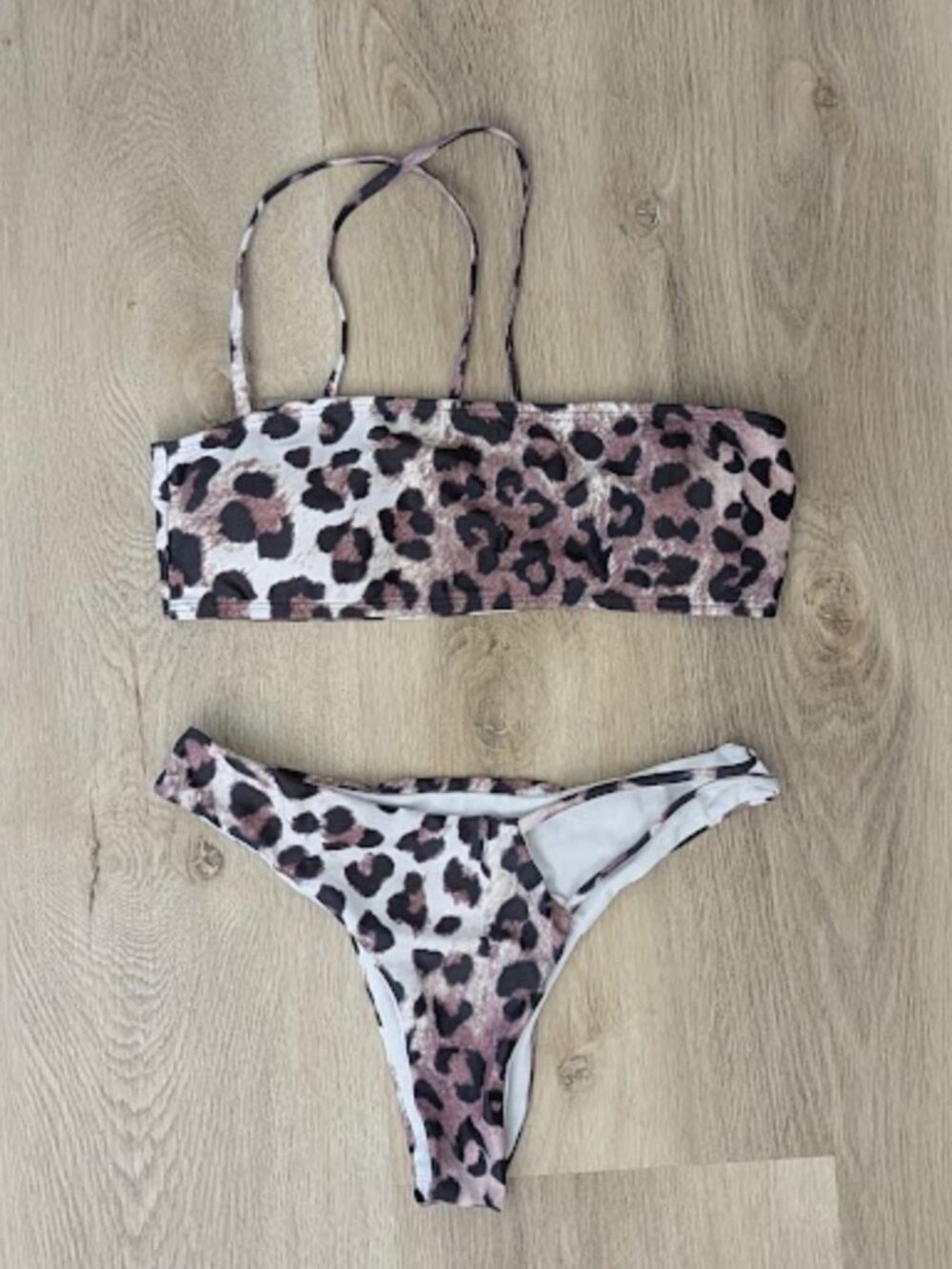 Matte Collection leopard print bikini set